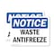 Signmission Waste Antifreeze, 5 in W x Rectangle, Vinyl Decal OS-2PACK-NS-D-35-L-18954 - alternate 1
